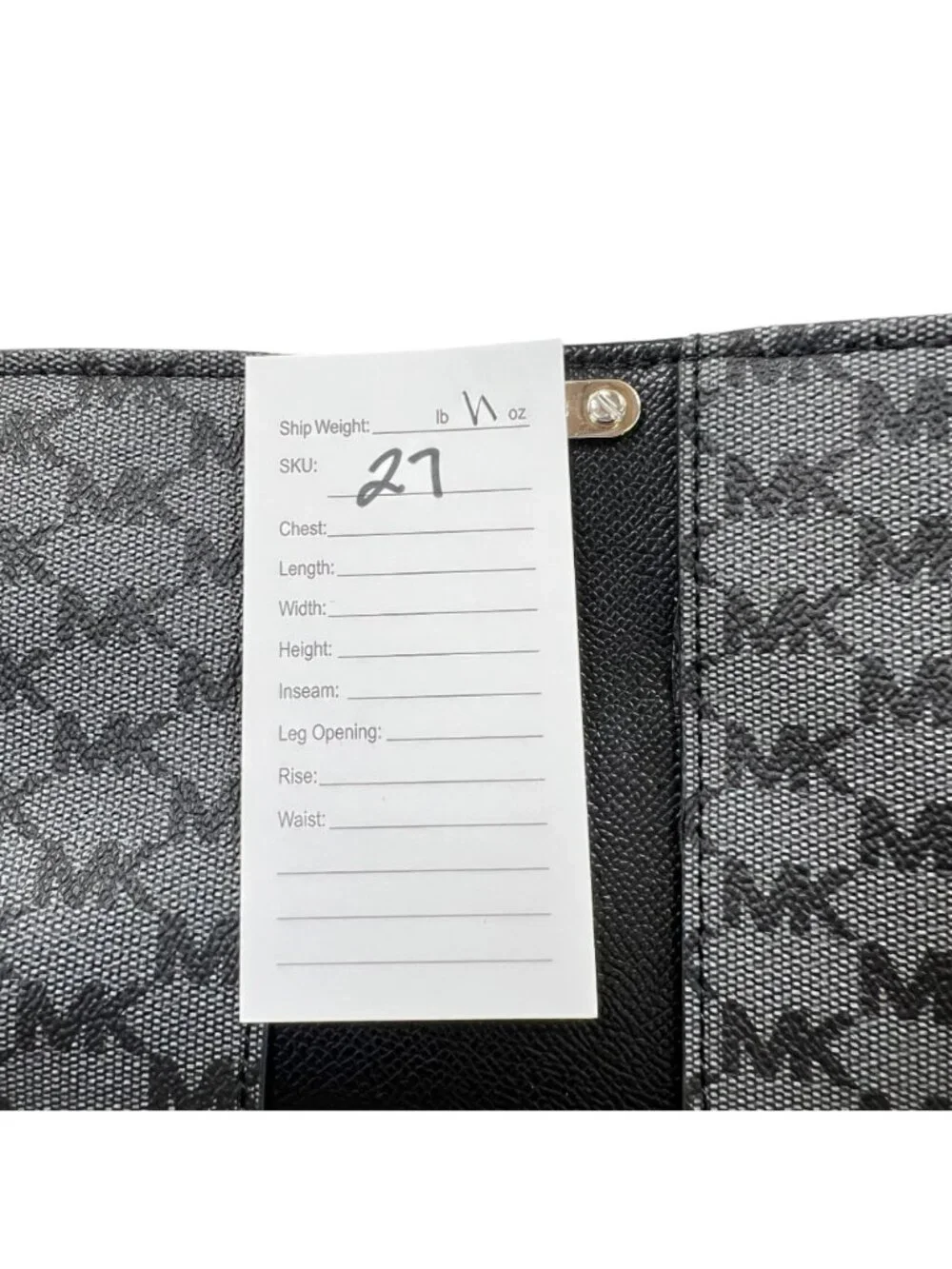 Michael Kors NWOT Monogrammed Adjustable Belt Bag Back Grey Size L/XL